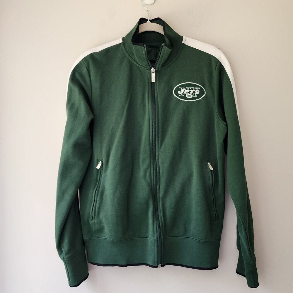 NIKE New York Jets NFL Full-Zip Track Jacket | Medium | Green On Field Apparel